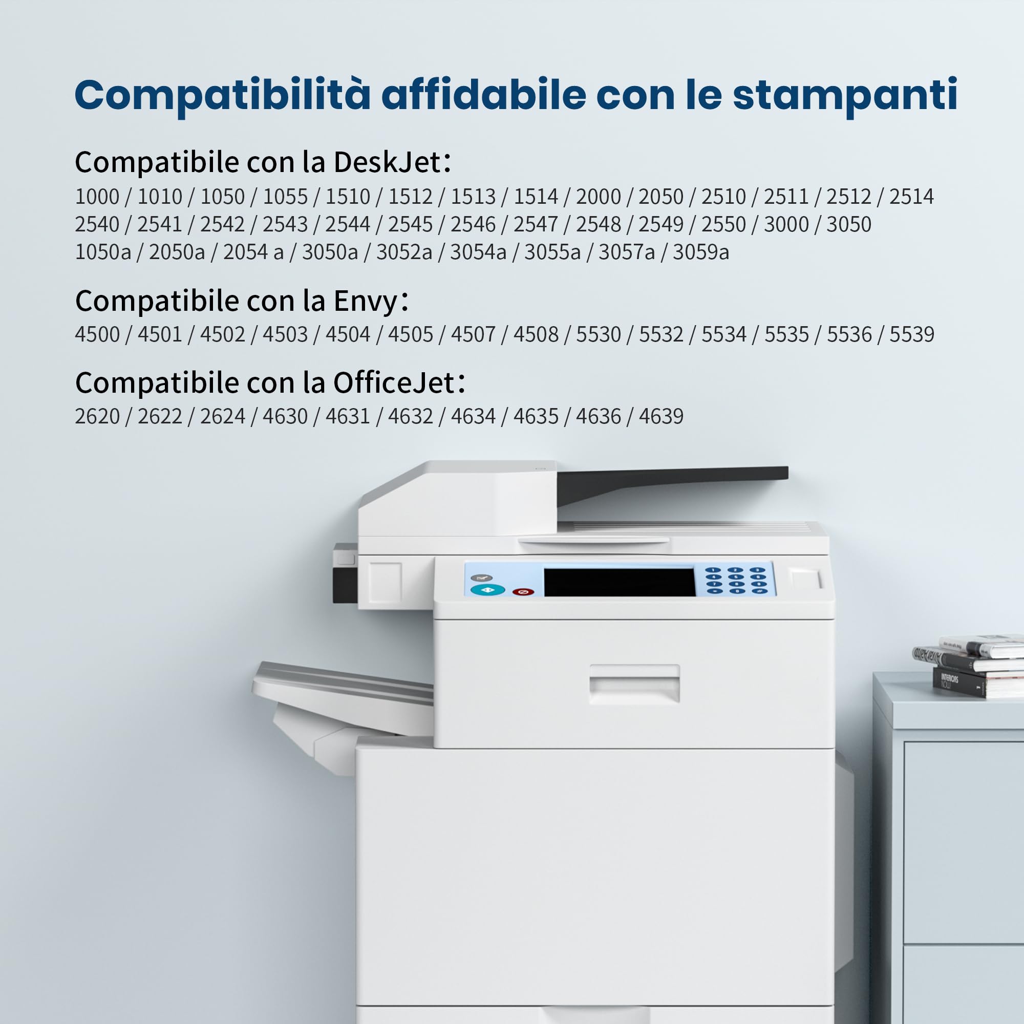 301 301XL Cartucce Sostituzione per HP 301 XL Nero e Colore per HP Envy 4500 5530 5532 5534 Officejet 4630 2620 4632 4636 Deskjet 2540 2510 1510 2050 2050a 3055a (1 Nero 1 Colore)