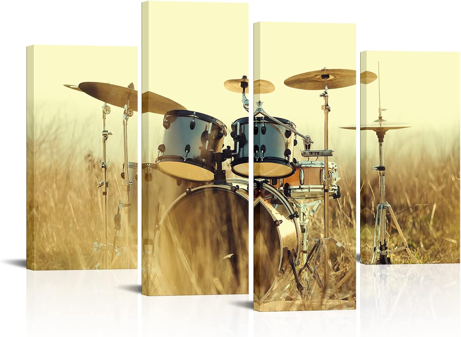 LoveHouse Music Canvas Wall Art Music Pictures Drum