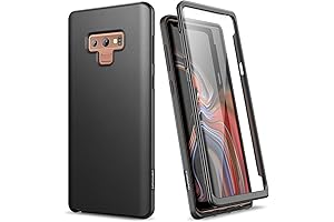 Spigen Galaxy Note 9 Case with Built-in Screen Protector and Wireless Charging Support