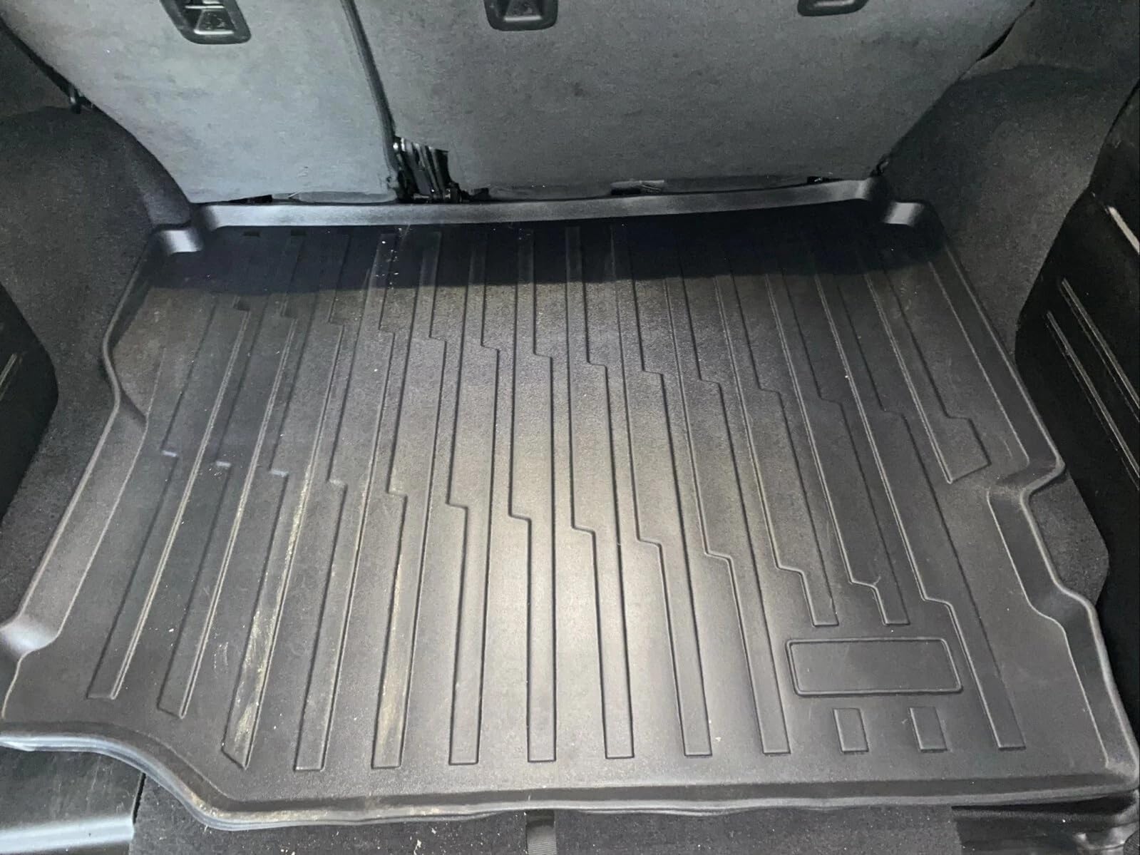Floor Cargo Liner – Trunk Mat for Jeep Wrangler JL 4-Door 2018–2026 – Weather – Resistant Trunk Mats for Cars with Raised Lip – Non-Slip Car Tray Pad Boot – Laser Pre-Cut Design