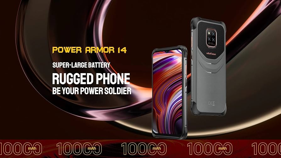 Amazon | Ulefone power Armor 14頑丈な電話4GB + 64GB 6.52インチIP8