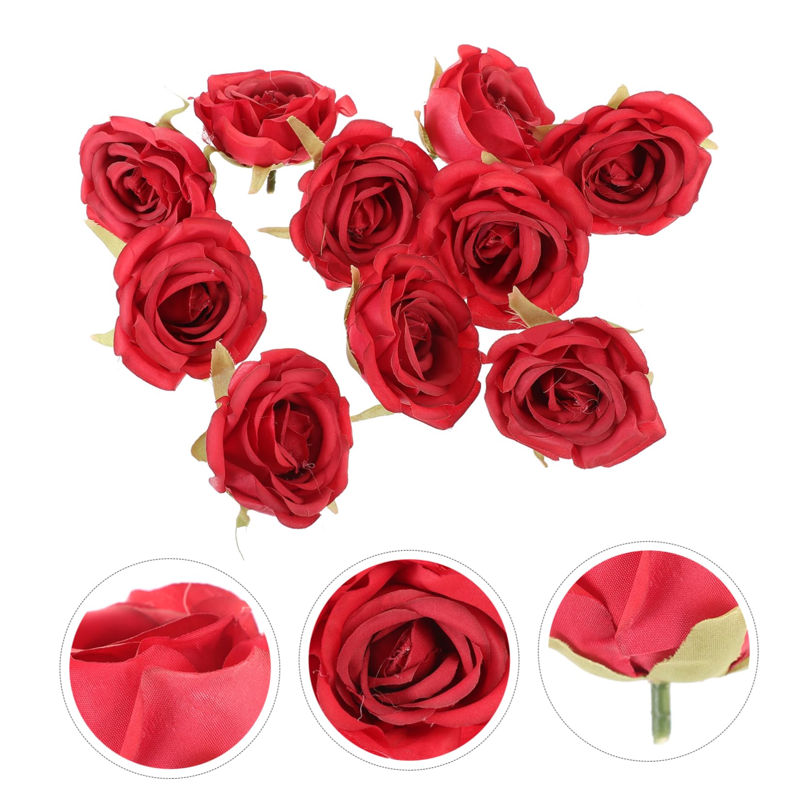 Amazon｜NUOBESTY 10個 カールローズヘッドお土産 Diy 工芸品フラワー 