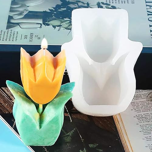 Miniatura 4 de 5 moldes para velas velas de silicona apiladas en 3D moldes de silicona para velas perfumadas jabones fabricación de epoxi decoración de arte del