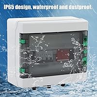 Vista 5 de Mxzzand PV Combiner Box, IP65 Waterproof Solar Panel Combiner Box for