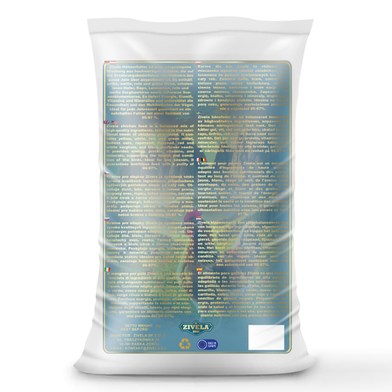 Nourriture pour poulets 25 kg - Mélange de grains volaille - Non OGM 100% naturel