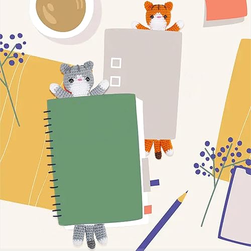 Miniatura 6 de Kit de ganchillo para principiantes, kit de ganchillo para gatos con tutoriales en video paso a paso, kit de ganchillo para adultos, kit de animales