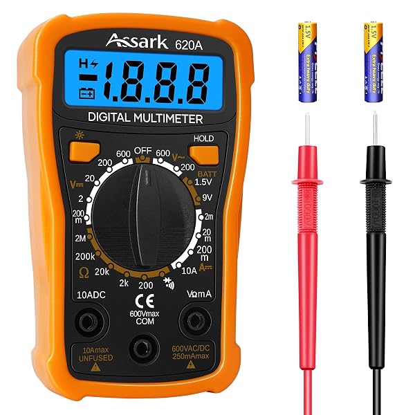 Assark Digital Multimeter Voltmeter Batterietester