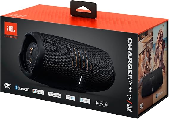 JBL Charge5, WiFi Speaker, IP67, Black