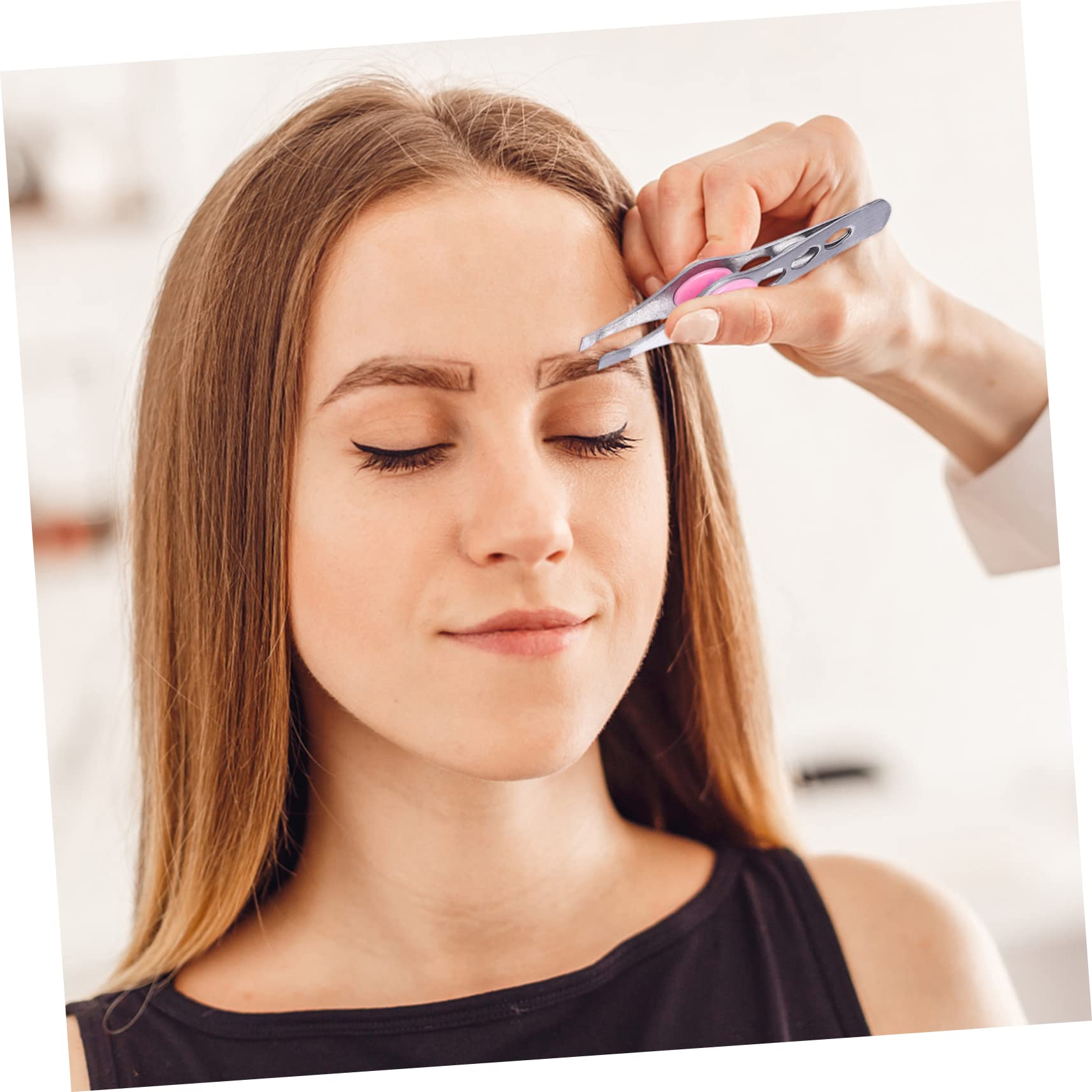 Healeved Augenbrauenpinzetten-Set – 8 Stück Edelstahl, Präzise & Langlebig