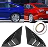 Camoo Rear Side Window Louvers, Sport Style Scoop Louvers Cover Blinds Fit for Honda Accord 2021 2020 2019 2018 Cool Exterior Decoration