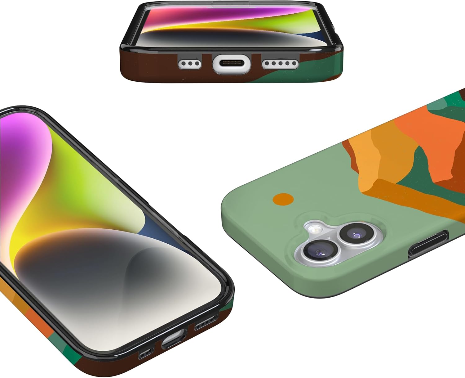 Casely iPhone 17 Case | Endless Peaks | Colorblock Mountain | Compatible with MagSafe | Classic Ultra Slim Design
