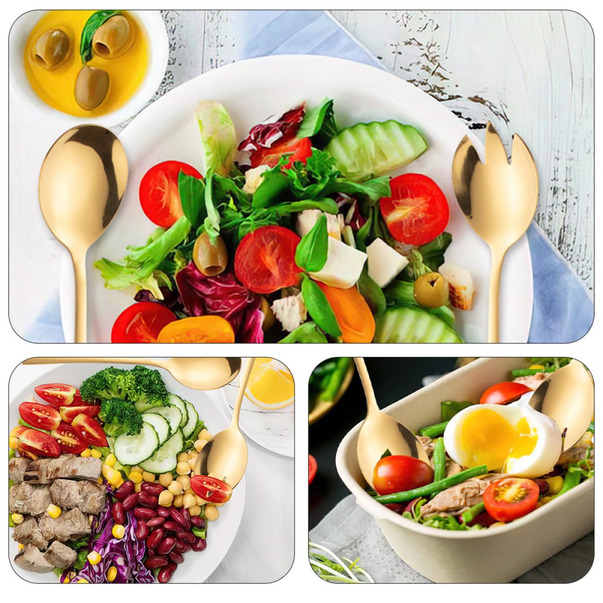 Amazon.co.jp: LALADEFIEE ステンレス製サービングスプーンとフルーツ