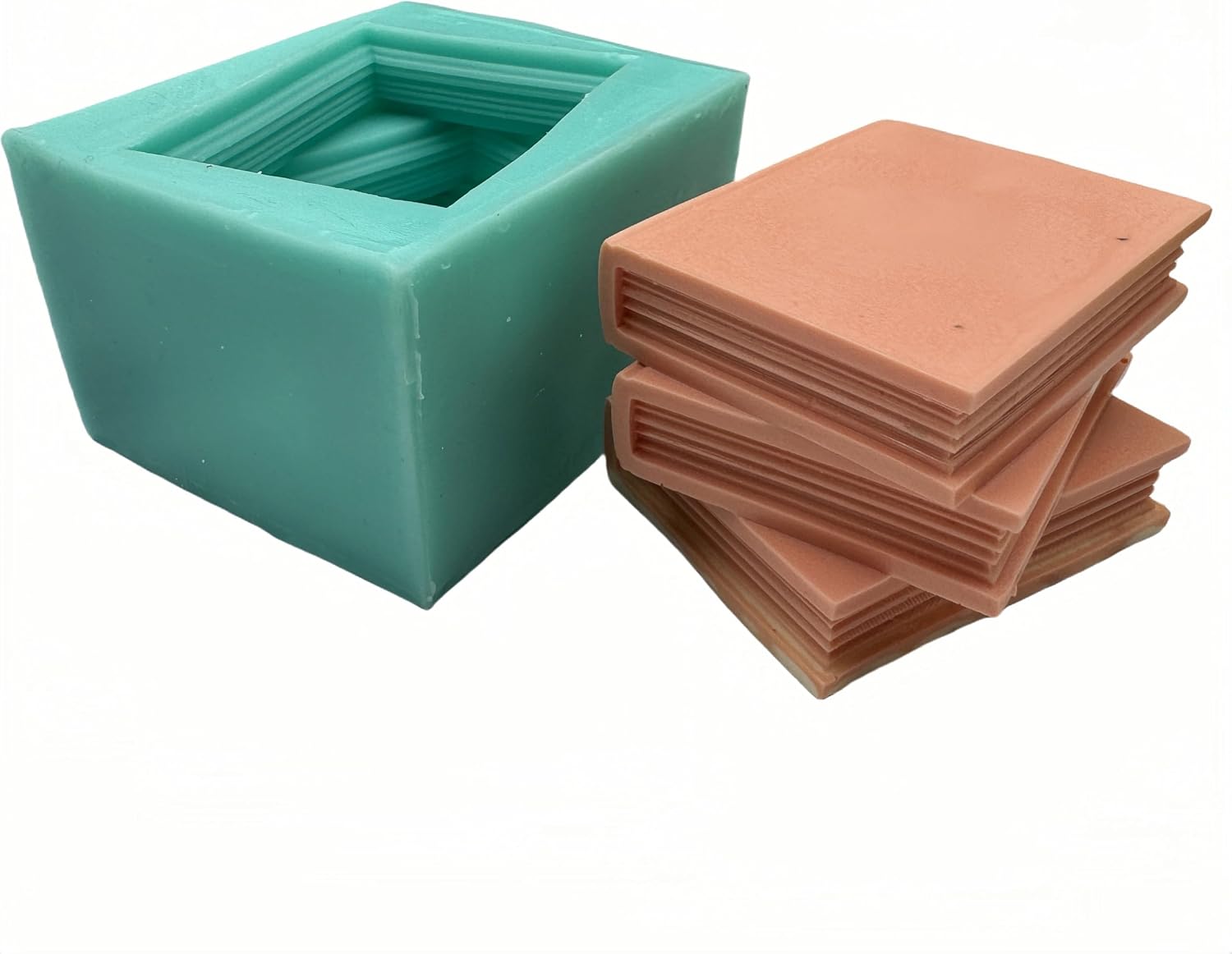 3D Book Soap Mold Handcraft Candle Wax Melt Molds Mousse Cake Mould Aromatherapy Plaster Resin Crafts Silicone Mold Mould