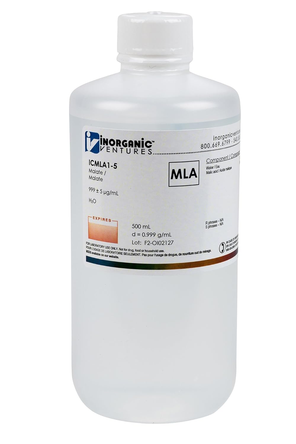 Ventures ICMLA15 1000 ppm Malate Standard for Ion