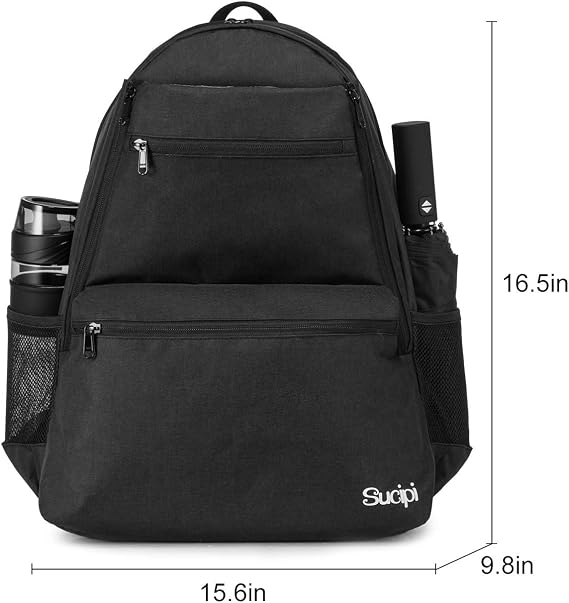 Sucipi Tennis Bag Professional Tennis Backpack for Men and Women Racket Bags Holds 2 Rackets with Ventilated Shoe Compartment