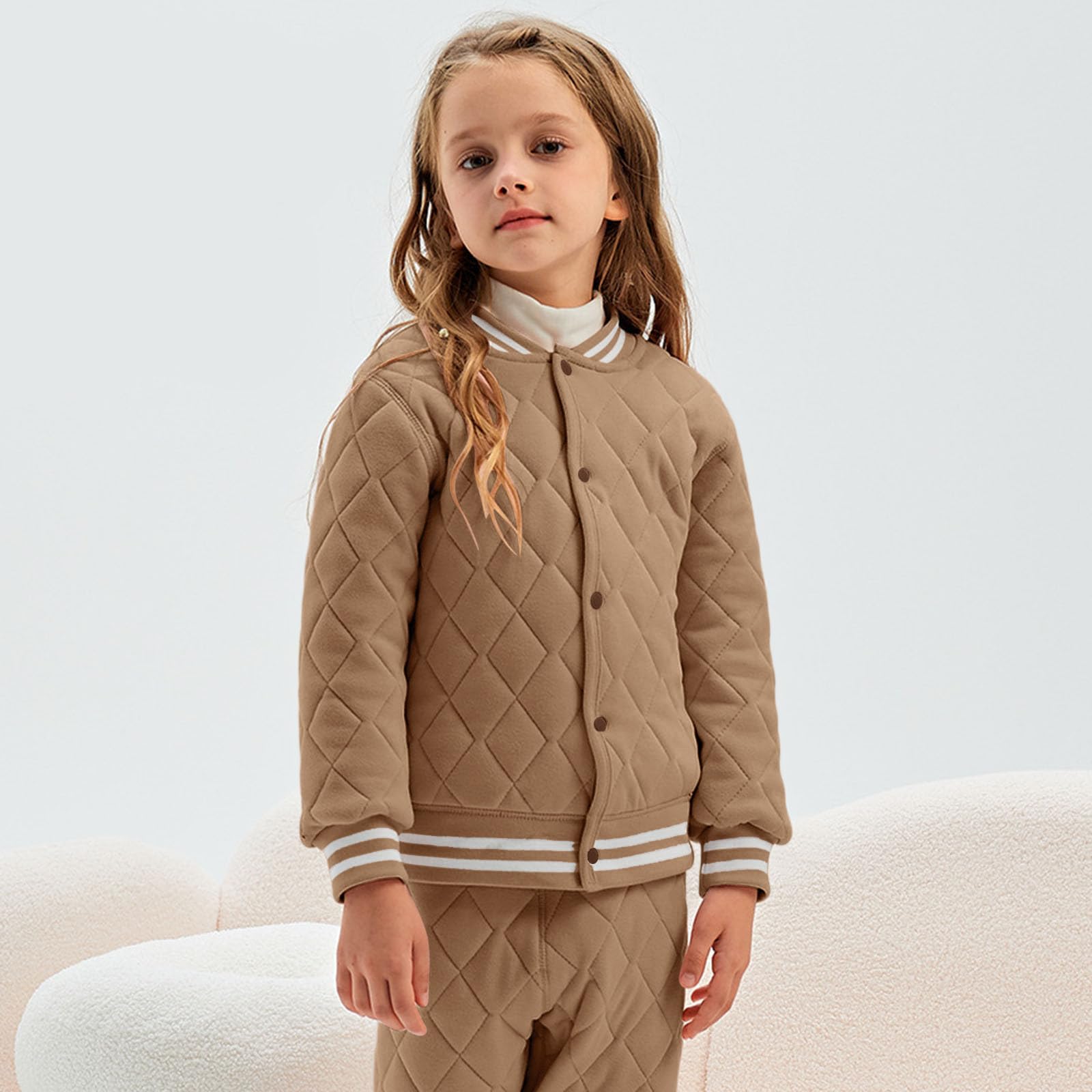 Chaqueta Acolchada para niños, Abrigo Aislante de otoño e Invierno, Ropa de Abrigo cómoda y Elegante para la Escuela y el Juego, con Capucha Desmontable, Cremallera Reflectante.