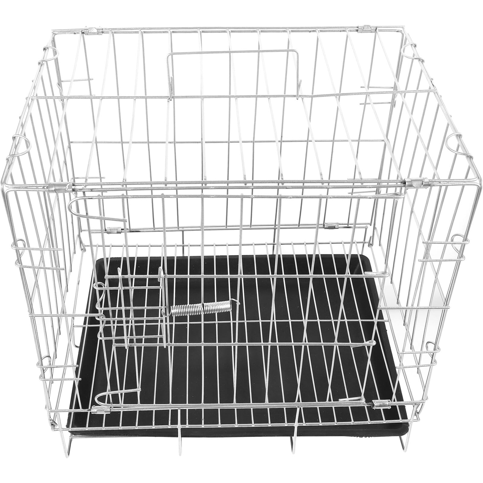 Ciieeo Jaula para Cría y Observación de Gran Capacidad Mecanismo de Cierre para Pájaros y Bandeja Extraíble, Jaula de Acero Inoxidable en Casa