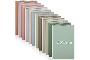 Durable 5''x8'' Spiral Notebooks for Versatile School and Office Use