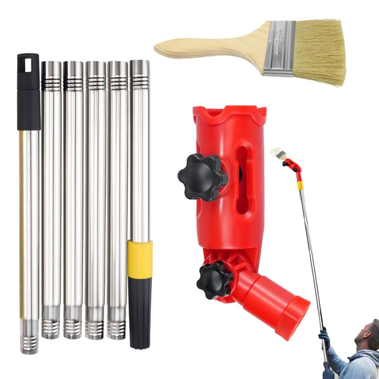 Adaptateur de poteau d'extension orientable 180° pour peinture