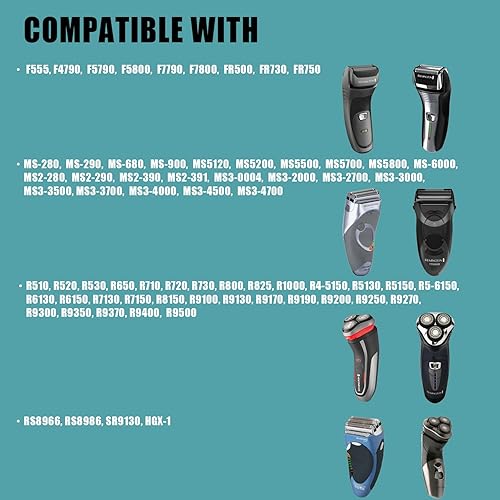 Miniatura 4 de Cargador de repuesto para afeitadora Remington F5-5800 F7800 F5800 F5790 F4790 R5150 R6130 R-6150 MS2-390 MS3-2700 MS680 R9100 eléctrico Razor