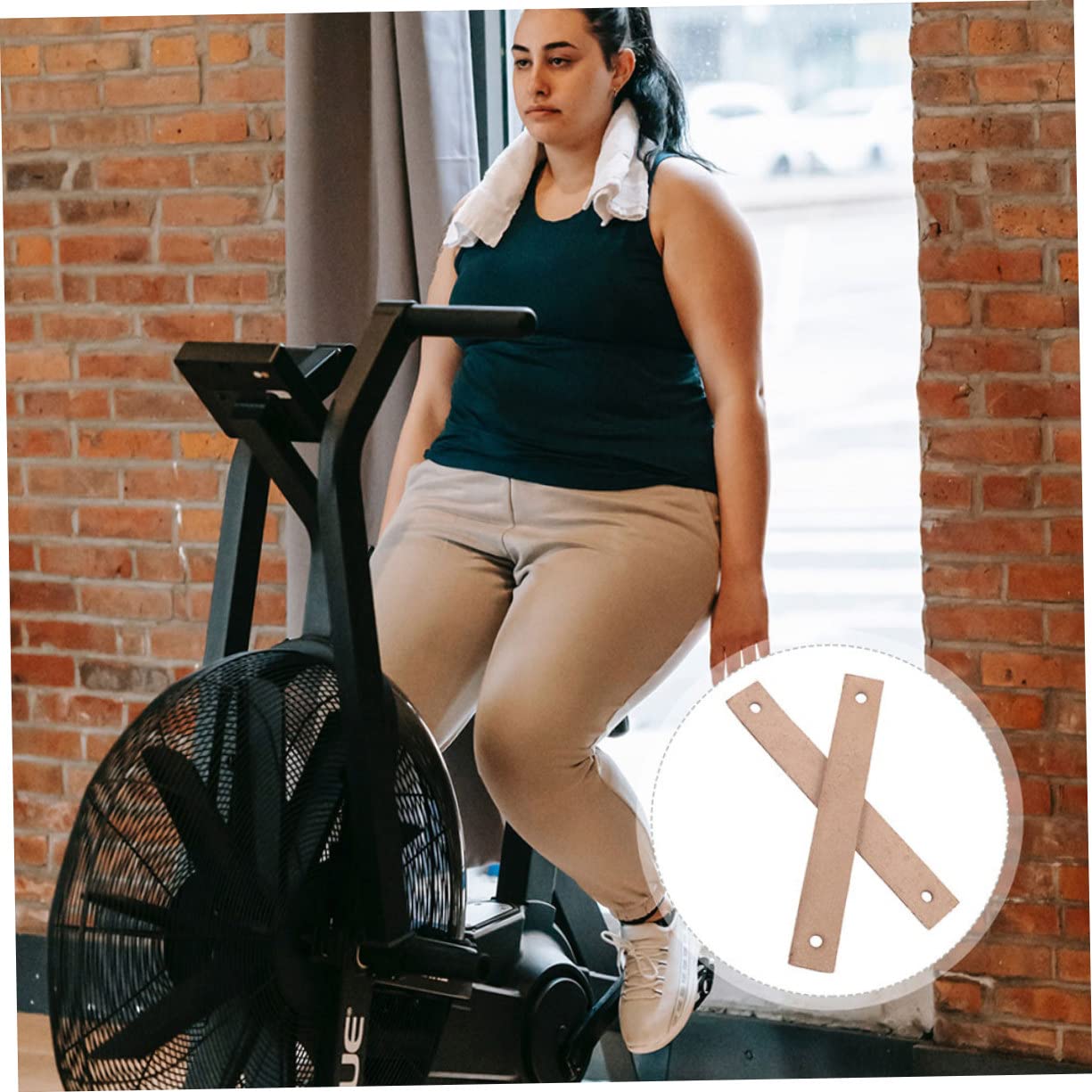 Ciieeo 5 Set Pastiglie per Bici da Fitness Resistenti E Facili da Installare Blocco per Bici da Spinning Effetto Silenzioso E Alta Accessori per Attrezzature Gym 2 Pezzi * 5