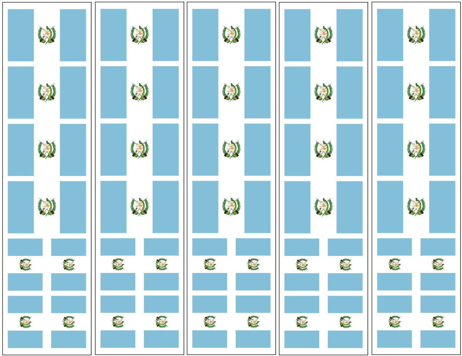 40 Tattoos: Guatemala Flag, Guatemalan Party Favors