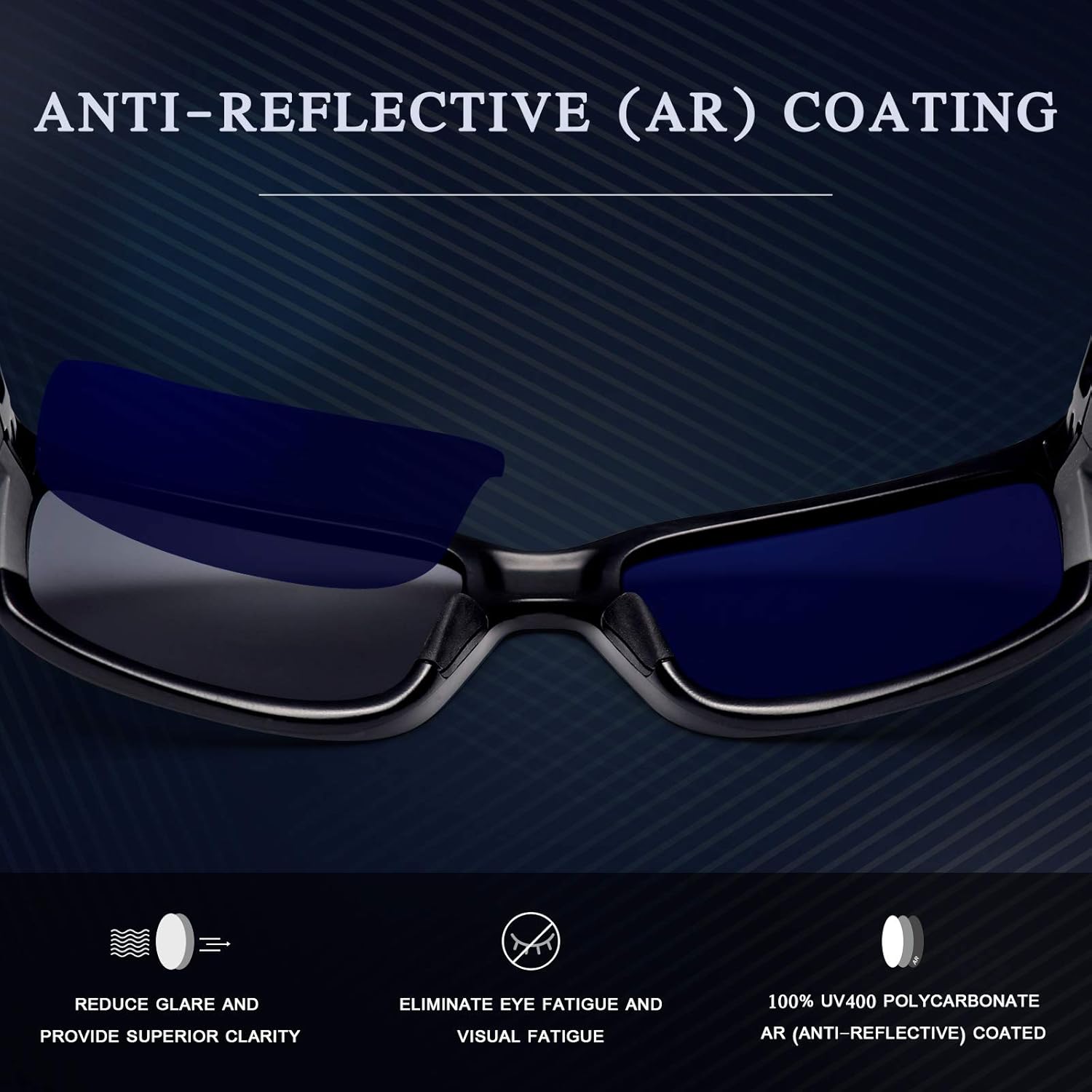 New 1.8mm Thick UV400 Replacement Lenses for Oakley Holbrook OO9102 Sunglass - Options