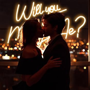 ネオンサイン 白色 装飾壁 結婚式 インテリア14＊7インチ オーダーメイド Amazon.co.jp: Baquler Lサイズ Marry Me サイン 28インチ x 19