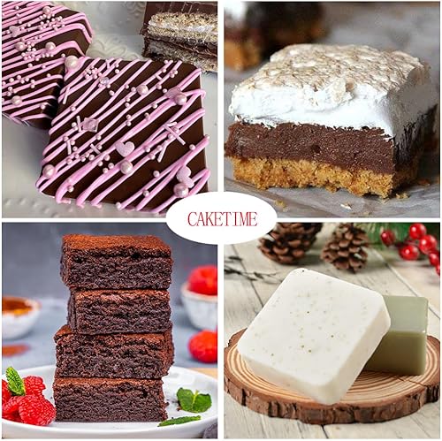 Miniatura 7 de Moldes cubiertos de chocolate, moldes cuadrados de silicona para hornear s'mores, magdalenas, brownies, galletas Graham, dulces, fabricación de