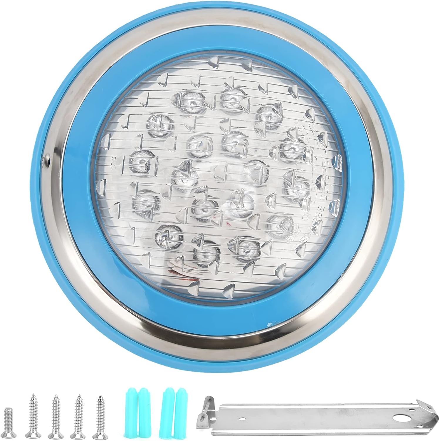 LED Pool Light, 12V AC 54W, IP68 Waterproof, Inground, White Light