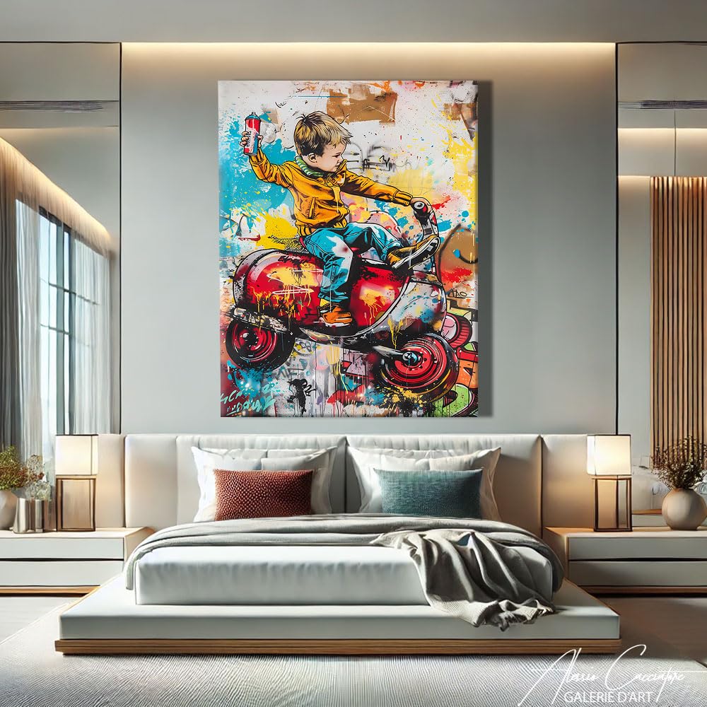 Alessio Cacciatore - Cuadro infantil decorativo de pared (60 x 40 cm)
