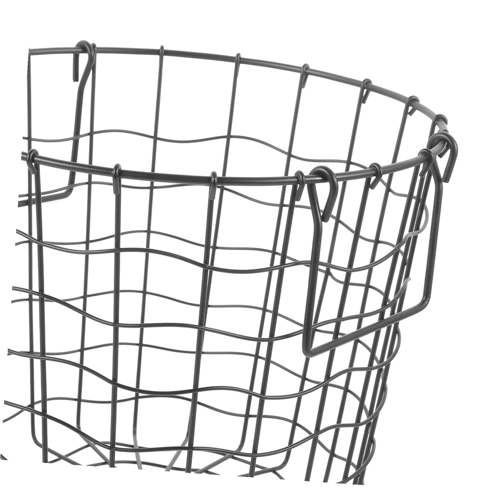 iplusmile Cesta para Almacenar Leña de Hierro Negro, Gran Capacidad