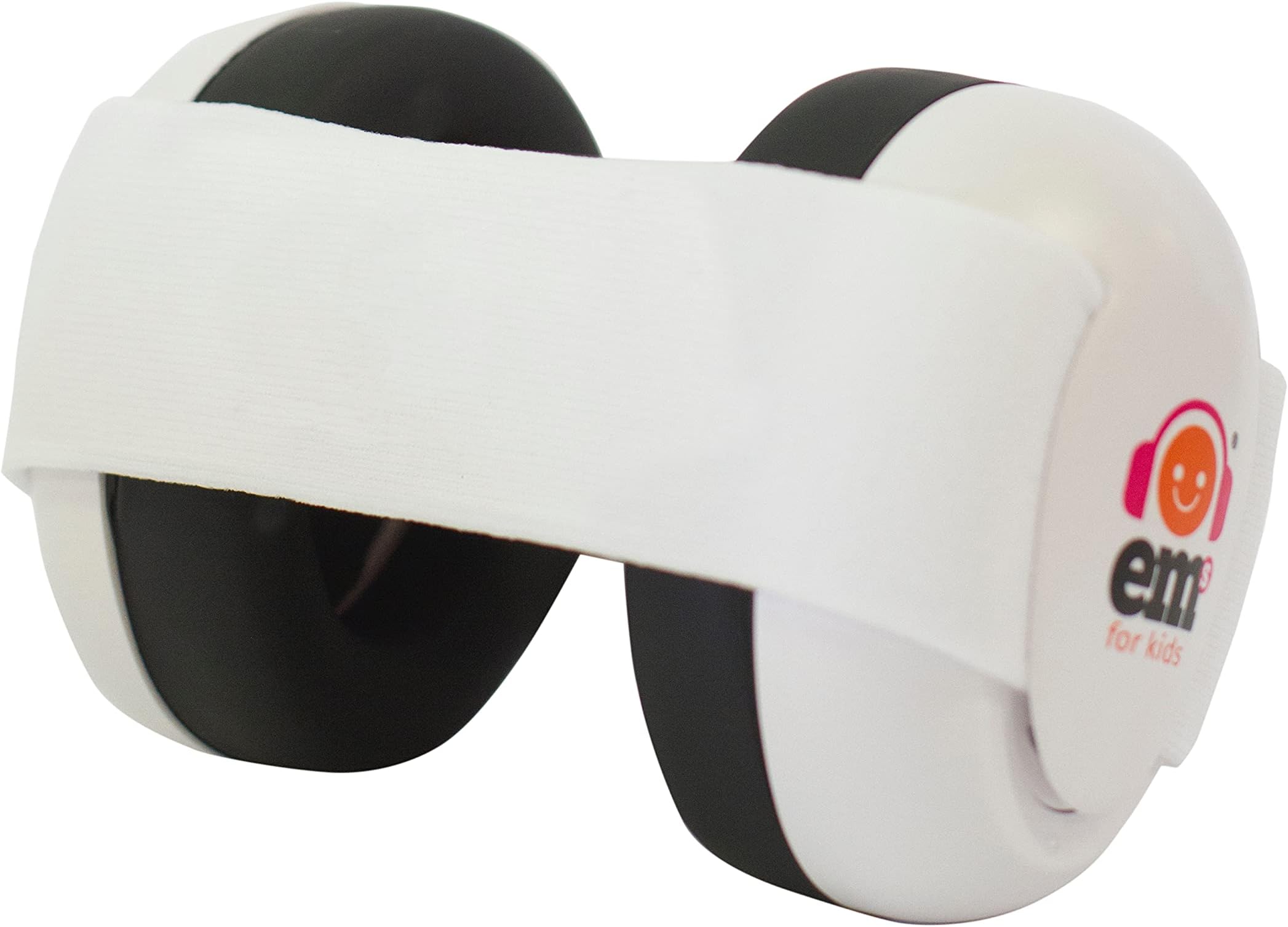 Ems for Kids Baby Ear Defenders - White with White. The Original Baby Earmuff, Now Made in The USA!. Great for Concerts, Music Festivals, Planes, NASCAR, Motor Racing, Power Tools and More!