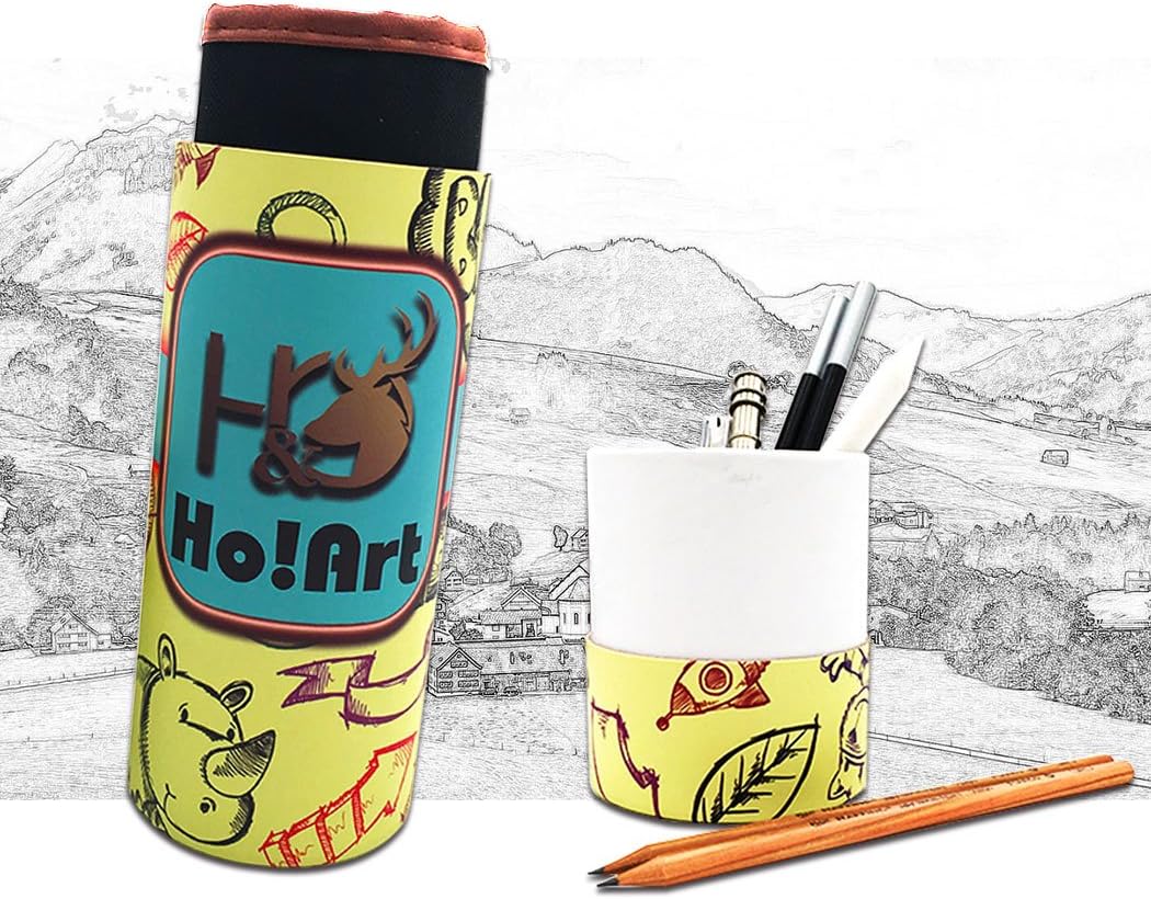 Sketching Pencil Set, Ho! Art 30pcs Sketch Drawing Kit, Graphite Pencils, Charcoal Pencils, Paper Erasable Pen, Erasers, Craft Canvas Bag Perfect Present for Children Teens Adults Artist Beginners : Arts, Crafts & Sewing