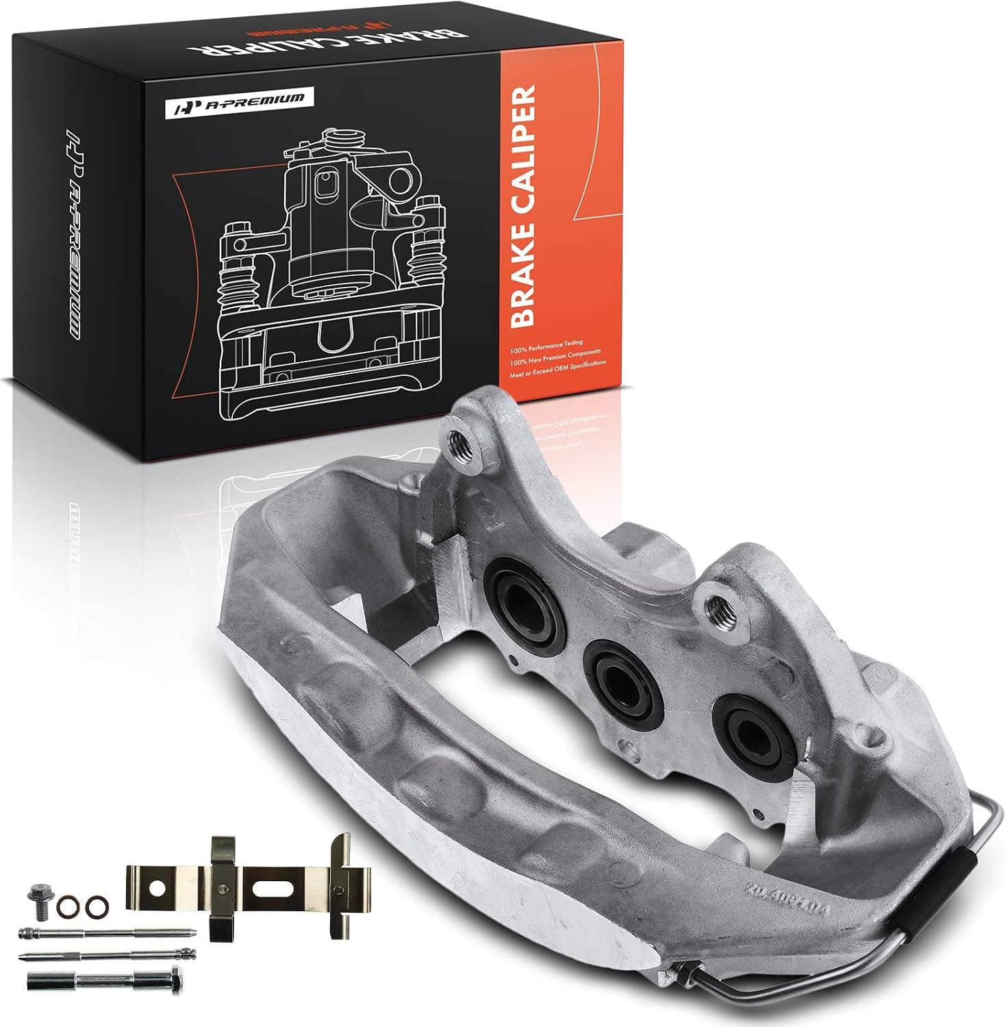 A-Premium Disc Brake Caliper Assembly Compatible with Select Cadillac Models - CTS 2009 2010 2011 2012 2013 2014 2015 6.2L with Heavy Duty Antilock Brakes - Front Right Passenger Side