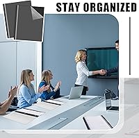 Vista 4 de Teling 48 portadas de informes frontales transparentes con puntas, carpetas de presentación de plástico de 3 puntas para currículum vitae