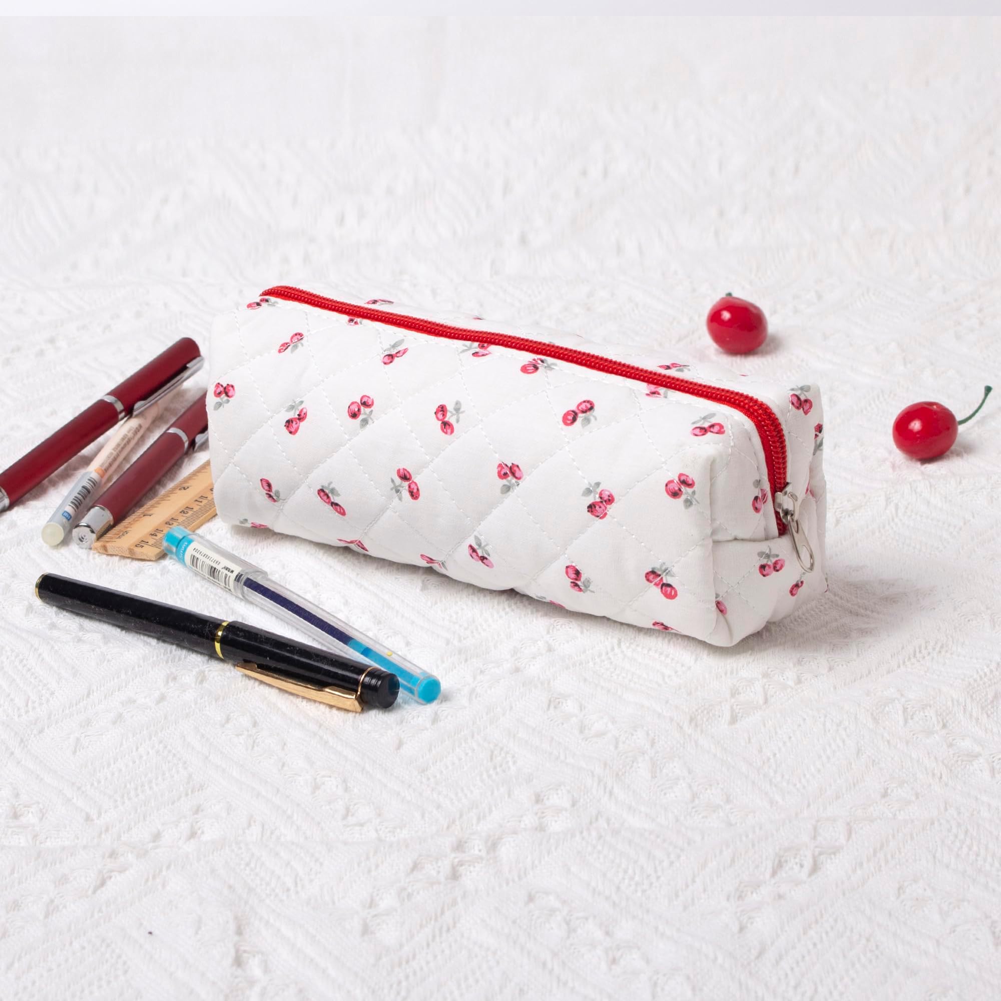 SURBEAV Pencil Case Pen Case Office College School Storage Bag Pouch Holder Box Organizer Makeup Pouch Cosmetic Bag Aesthetic Cute Pencil Case for Girls Boys Kids (ZD)