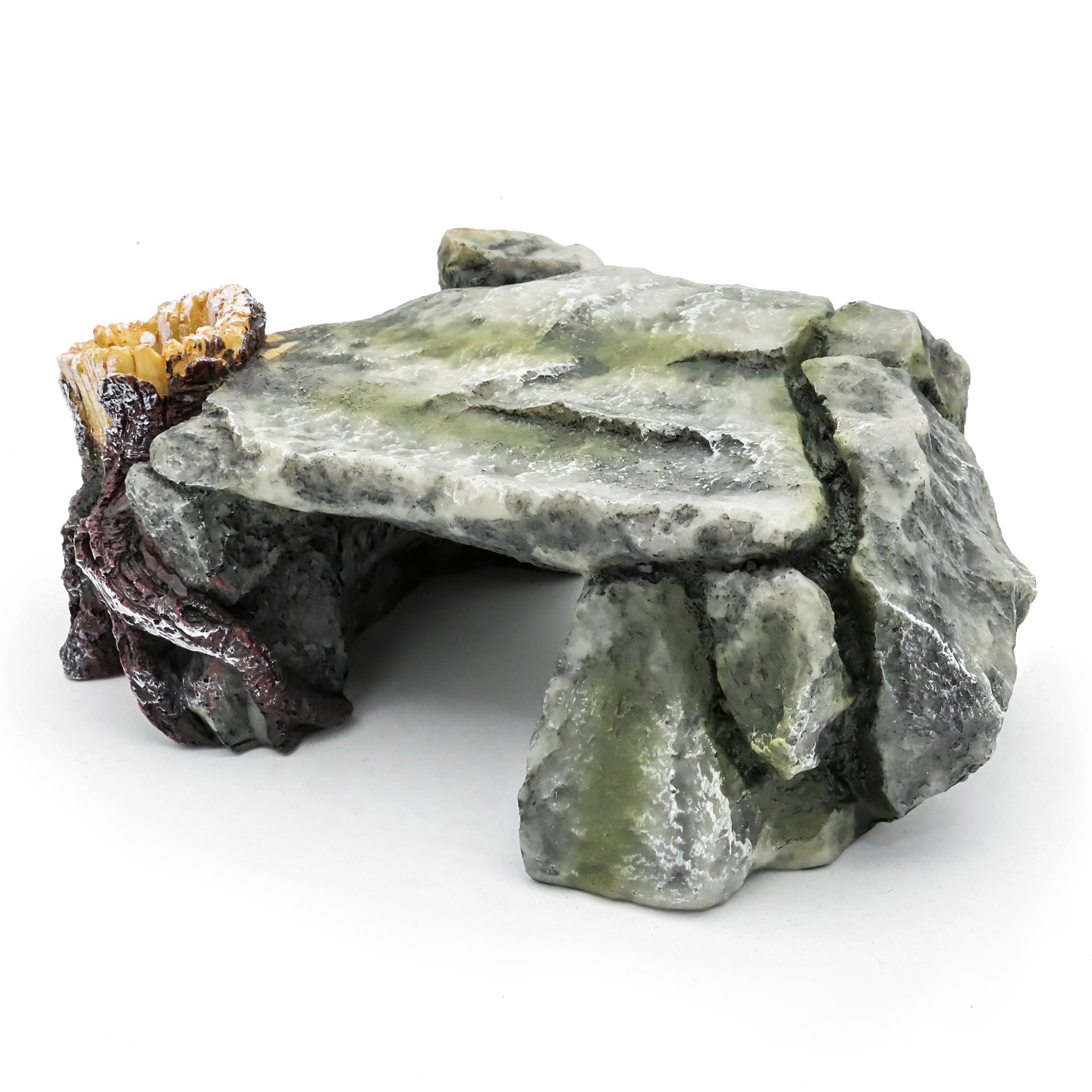 Buy Reptile Cave Basking Rocks for Bearded Dragons Decor Terrarium Rock