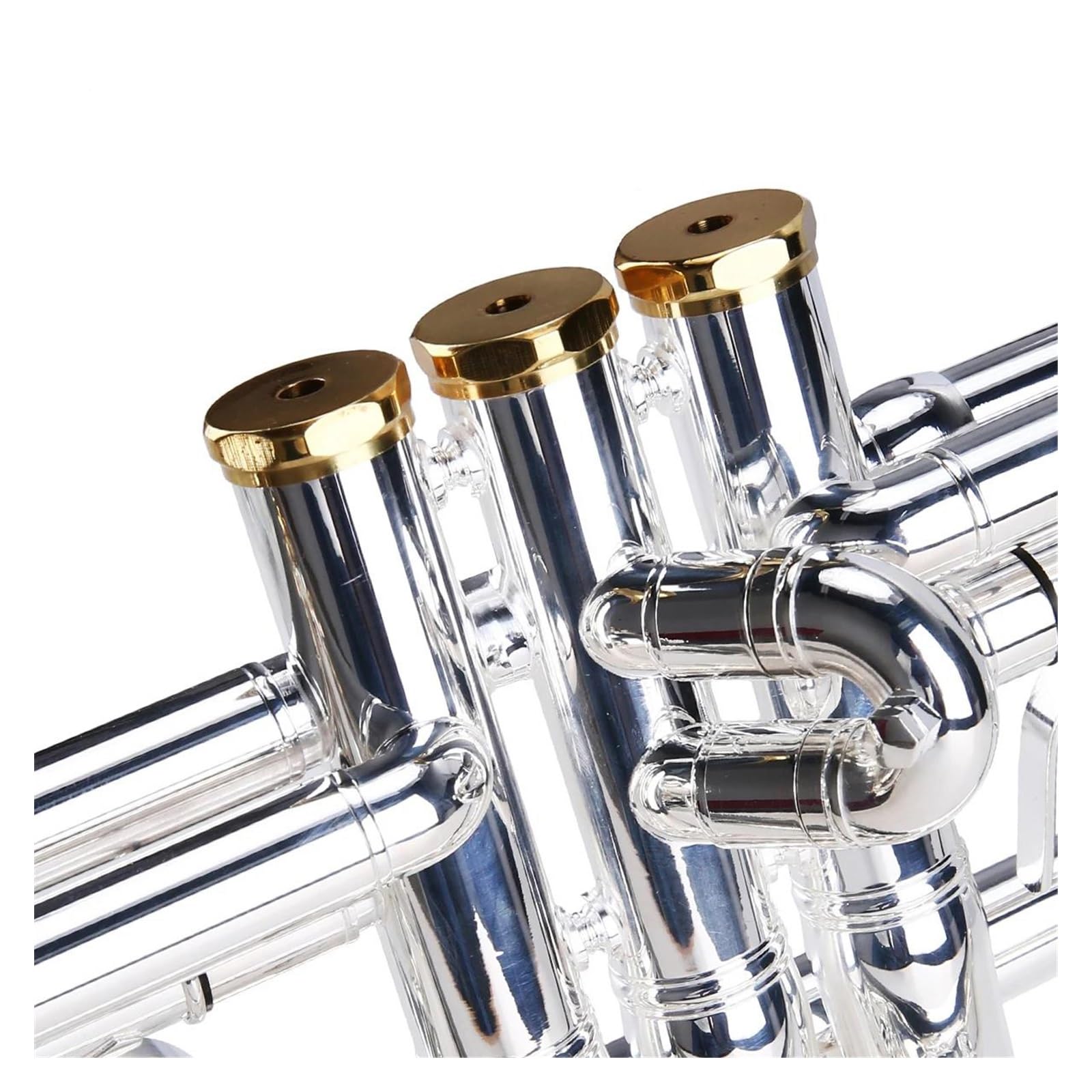 trąbka instrument Profesjonalna Trąbka Bb Materiał Mosiężny Posrebrzana Powierzchnia Piękny Instrument Dęty Z Ustnikiem 5C