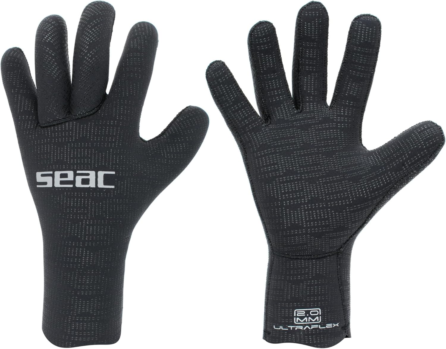 Seac Ultraflex, Ultra-Elastic Neoprene Gloves for Diving and Spearfishing, Anti-Slip