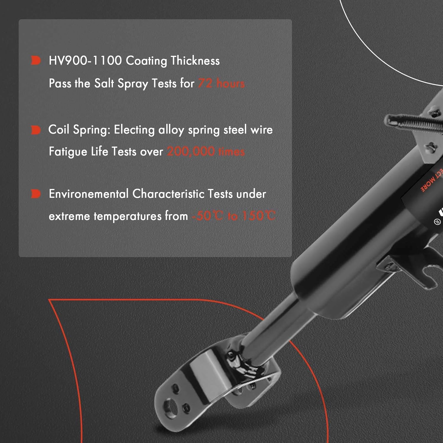 A-Premium Front Complete Struts Compatible with Infiniti G35 [RWD Coupe] 2003-2007, w/Sport Suspension - 2x Replacement Suspension Shock Absorber with Coil Spring Assembly