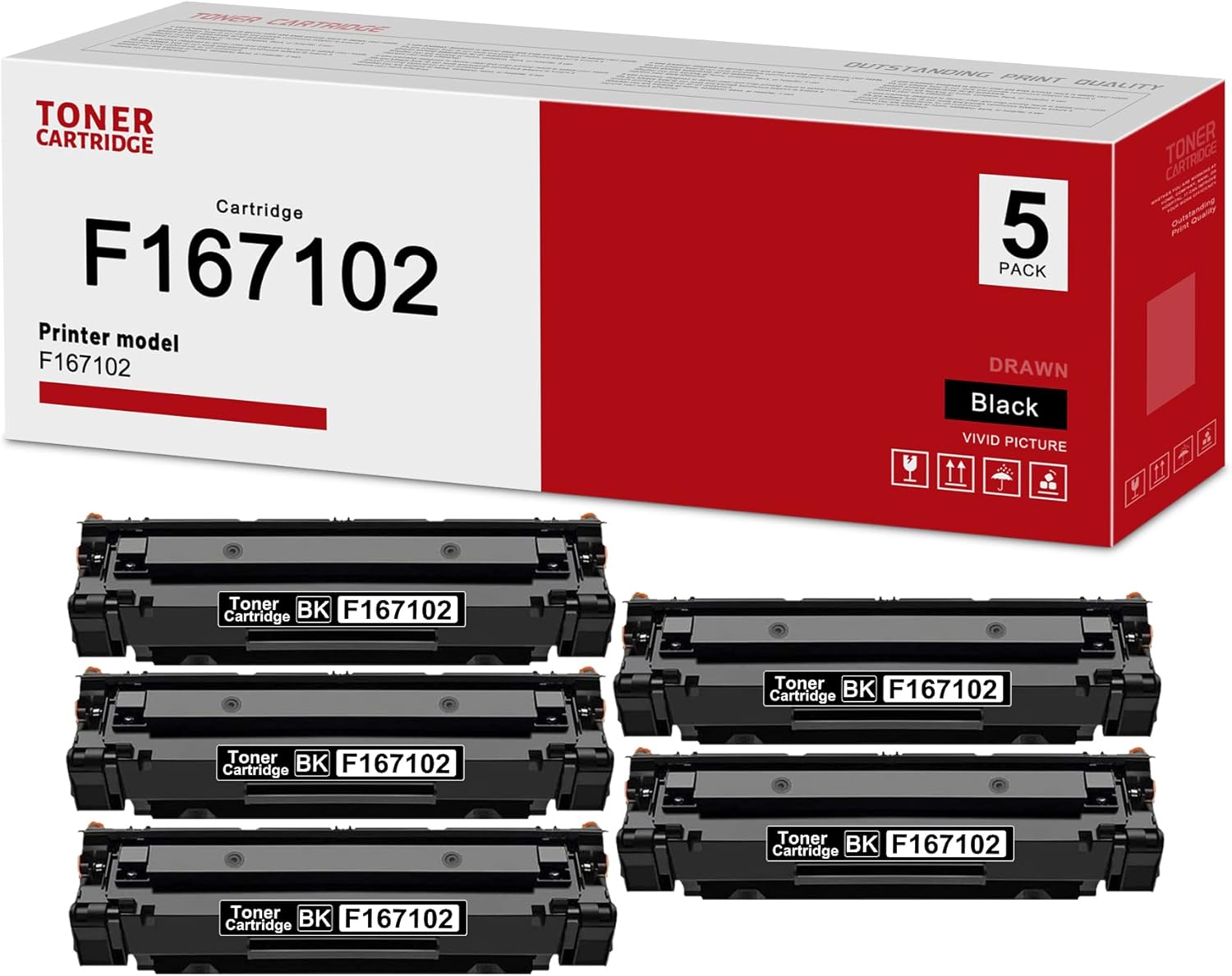 F167102 Toner Cartridge DRA Compatible Replacement for
