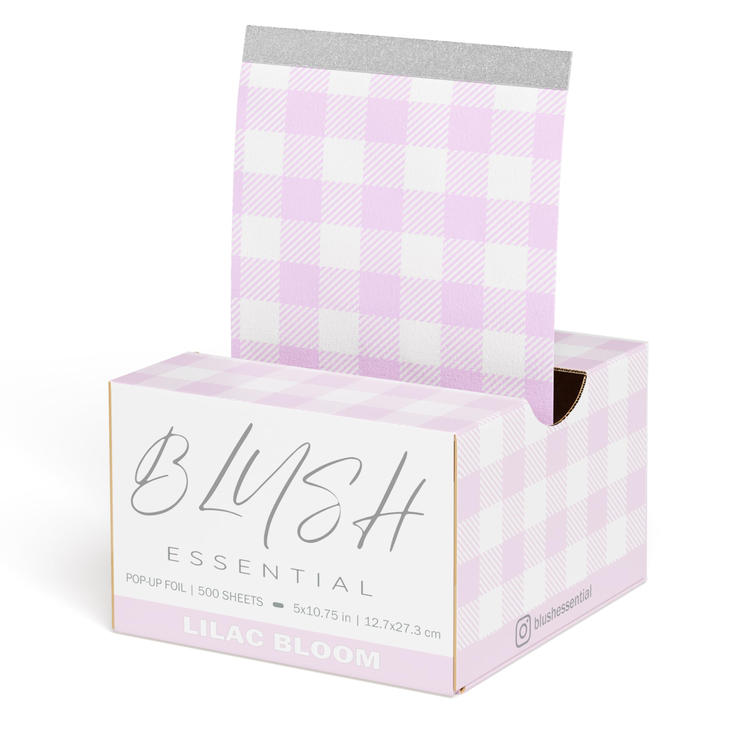 Blush Foils, Cute Pop Up Hair Foils - 5 x 10.75in, 500 (Lilac Bloom)