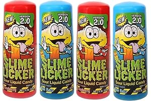 Toxic Waste Slime Licker Bottles: Sour Punch of Blue Razz and Strawberry