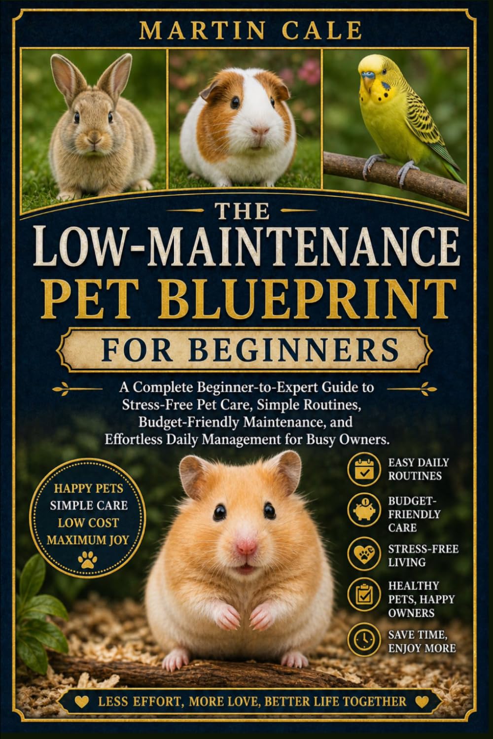 THE LOW-MAINTENANCE PET BLUEPRINT: A Complete Beginner-to-Expert Guide to Stress-Free Pet Care, Simple Routines, Budget-Friendly Maintenance, and Effortless Daily Management for Busy Owners.