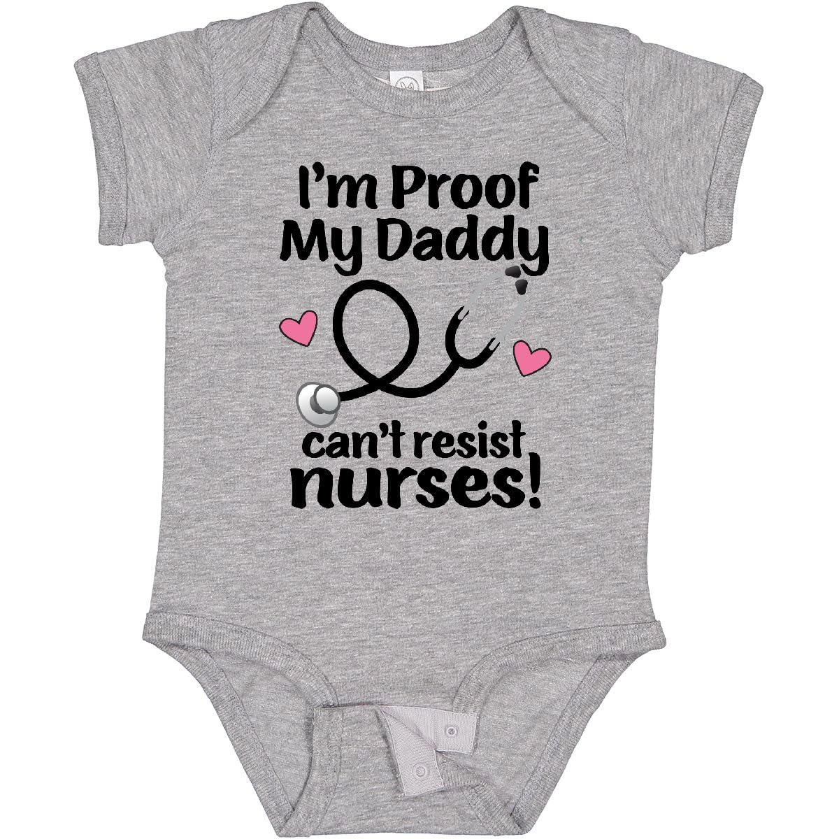 inktastic Nurse Mommy Daddy Can't Resist Nurses Baby Bodysuit
