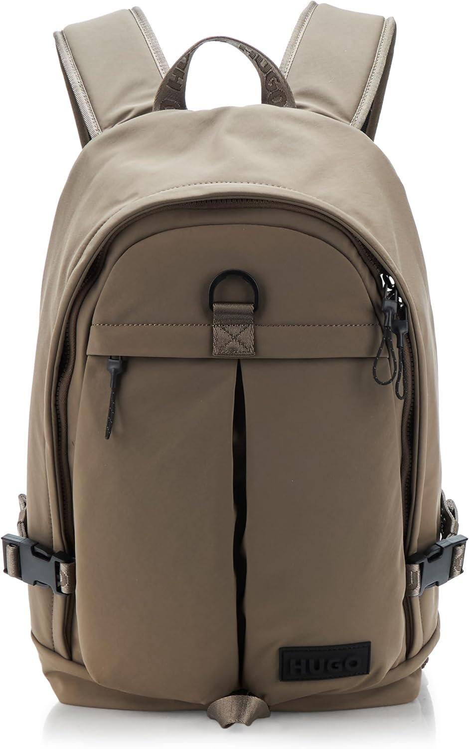 HUGO, Taric Nylon Blend Double Pocket Backpack, dust grey, One Size