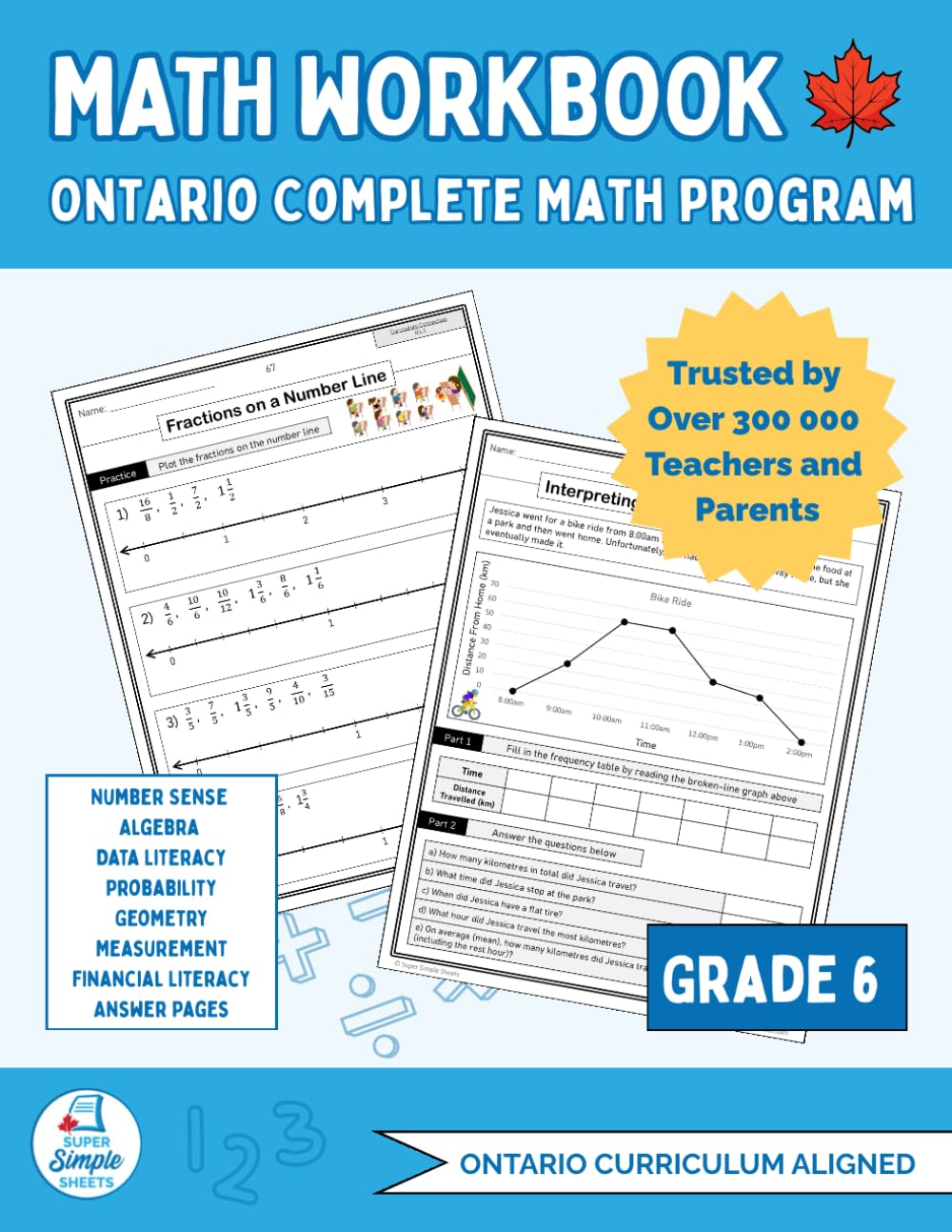 Ontario Grade 6 Math Workbook: The Only Full-Year Workbook That Covers Every Ontario Math Expectation Across All Five Strands