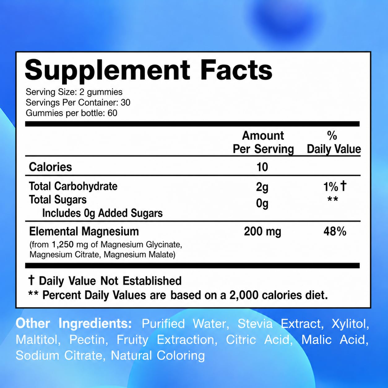 Secret Element Magnesium Glycinate Gummies, Malate, Citrate, Orange, 60 Ct — Amazon image 7