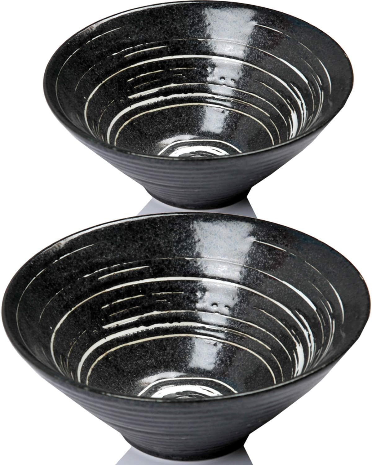 MULAPOH 7 Inch Ceramic Bowl 24 Ramen Great interest OZ Product Noodle se Japanese